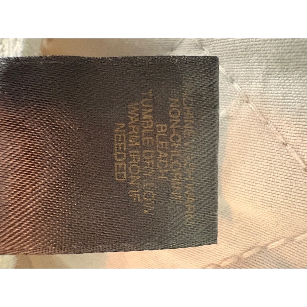Liz Claiborne Skirt Womens 14 Tan Paisley Linen Blend Good Pleated A-Line Knee - Picture 5 of 10